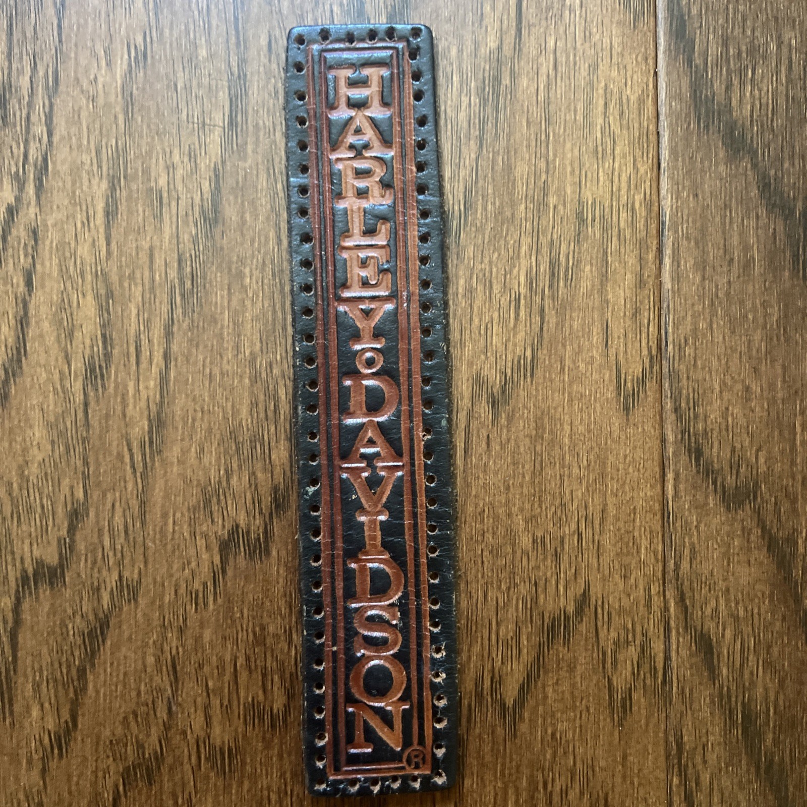 Vintage Harley Davidson Logo Leather Patch