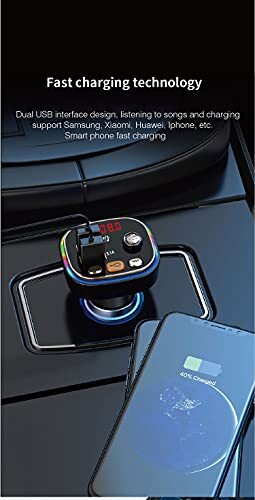 Transmisor de FM Bluetooth Para Carro Radio Auto Manos Libres Adaptador