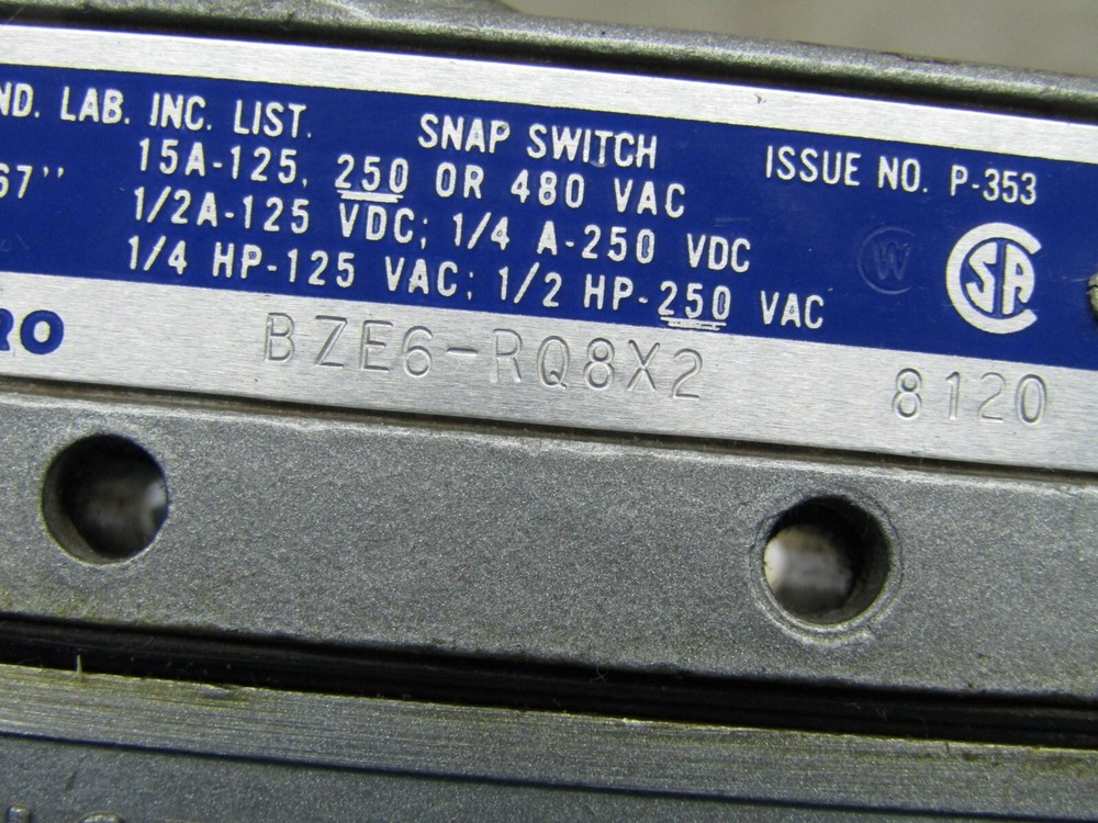 Micro Switch BZE6-RQ8X2 Limit Switch