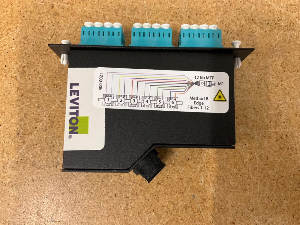 Leviton MTP-LC Method BE Edge Fiber Optic Module w/ Dust Covers