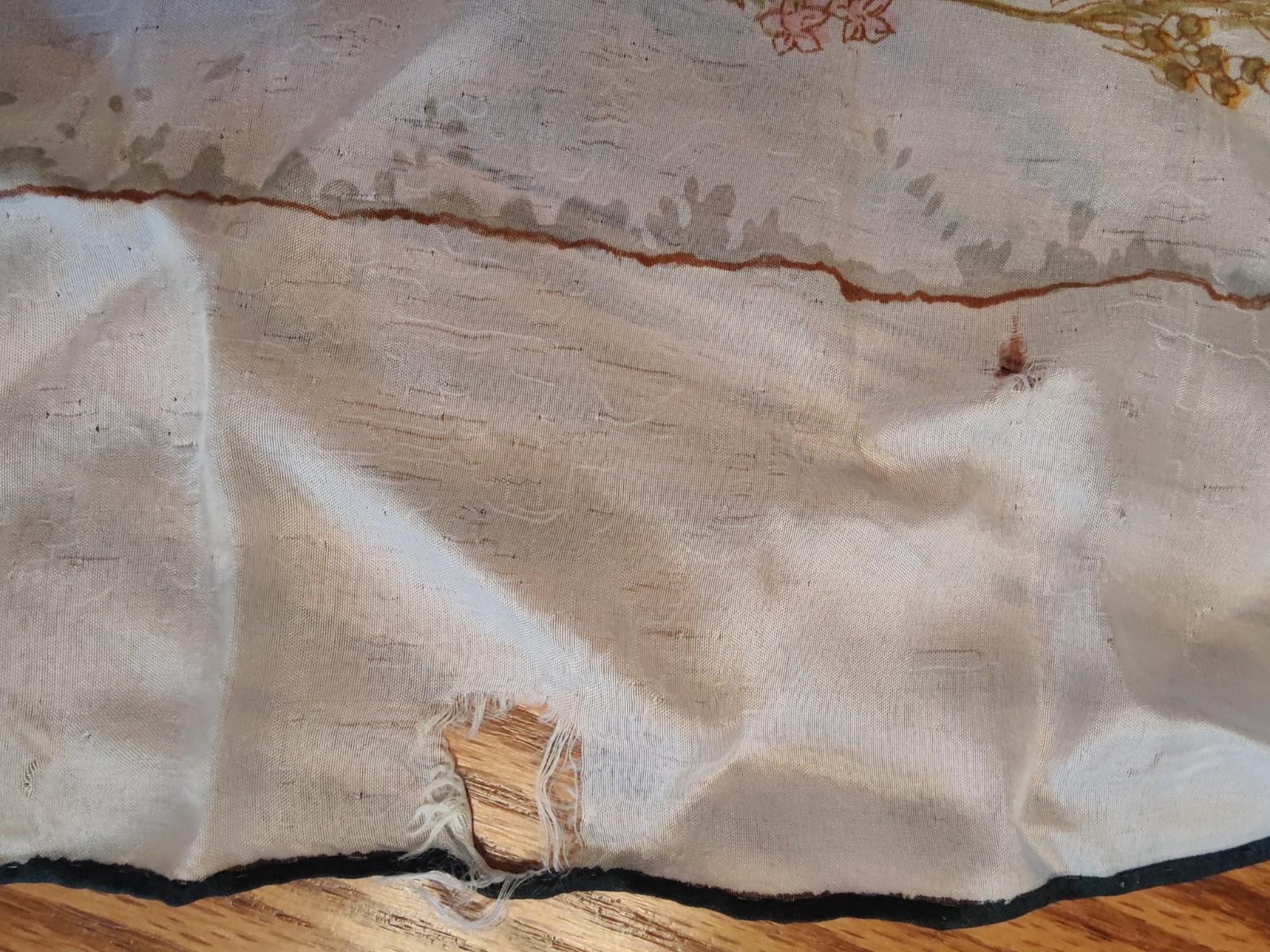 Vintage Lot Of 6 Floral Square Oblong Scarves Rayon, Acetate, Nylon Estate