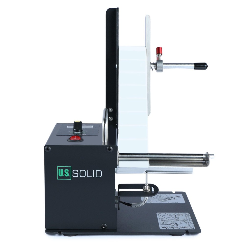 U.S. Solid Automatic Label Dispenser 4.52 in Width Clear Labels Counter