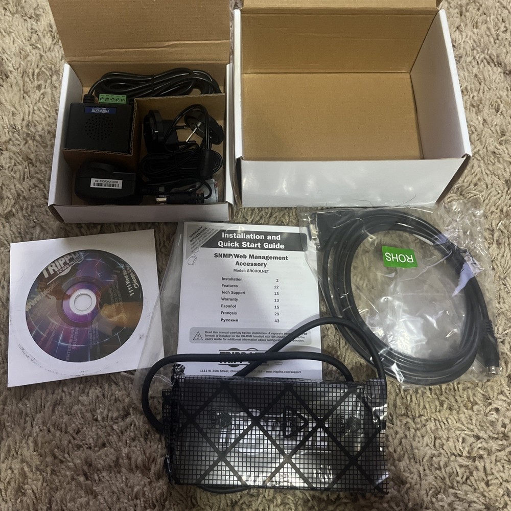 Tripp Lite SRCOOLNET AC8897 SNMP Remote Cooling Management Webcard New open box!