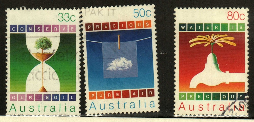 Australia #954-6 used Conserve