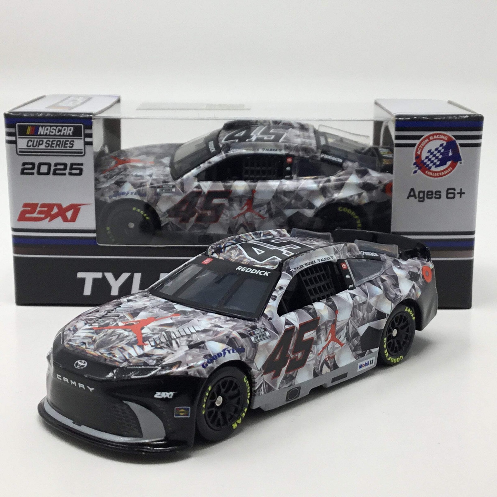 Tyler Reddick 2025 Jordan Brand Crystal 1:64 Diecast