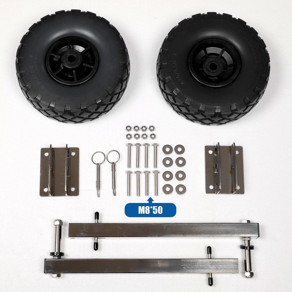 BRIS Inflatable Boat Transom Launching Wheel 10" solid wheels