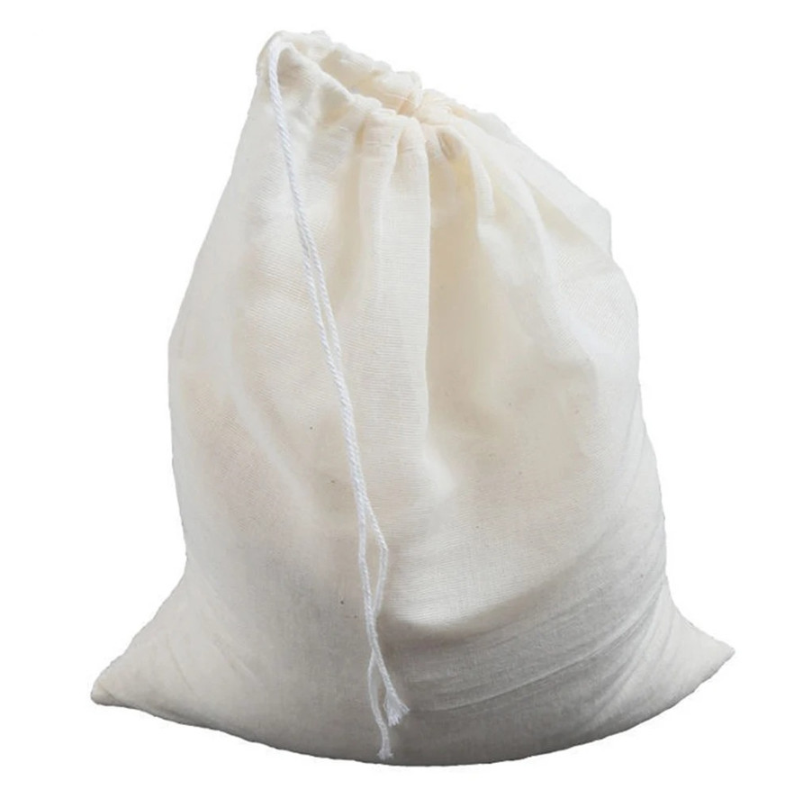 1pc Reusable Cheese Cloth Bag - Nut Milk Coffee Filter Strainer - NEW