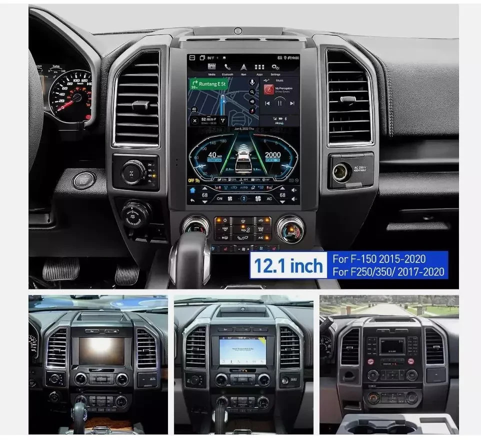12.1"For Ford F150 2015-2022 Android Tesla Style Car Radio Stereo /Carplay/GPS