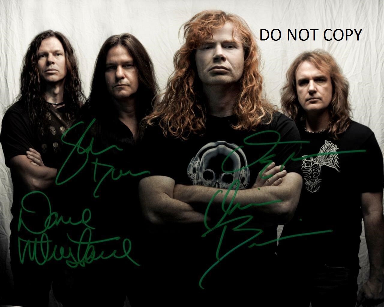 MEGADETH Autographed Signed 8x10 Reprint Photo DAVE MUSTAINE !!