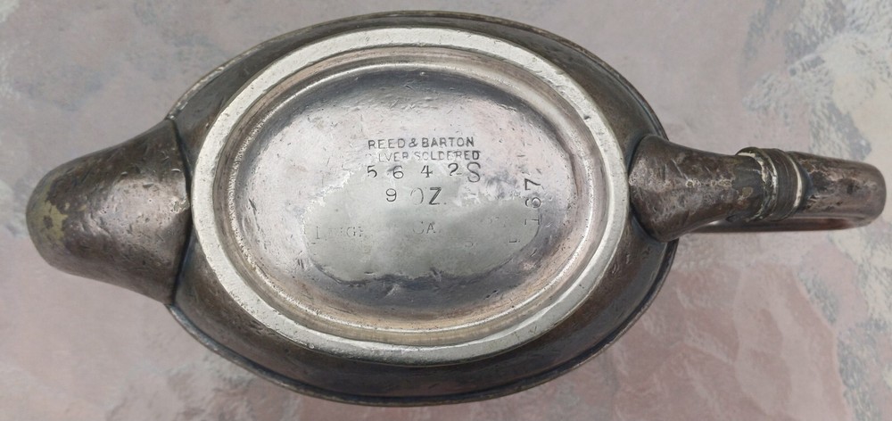 REED AND BARTON, SILVER SOLDERED COFFEE POT / TEA POT