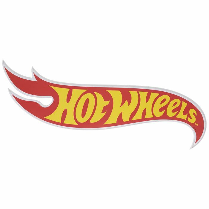 Hot Wheels 12" Round Embossed Tin Sign * Garage or Kids Room! Ships FREE to USA!