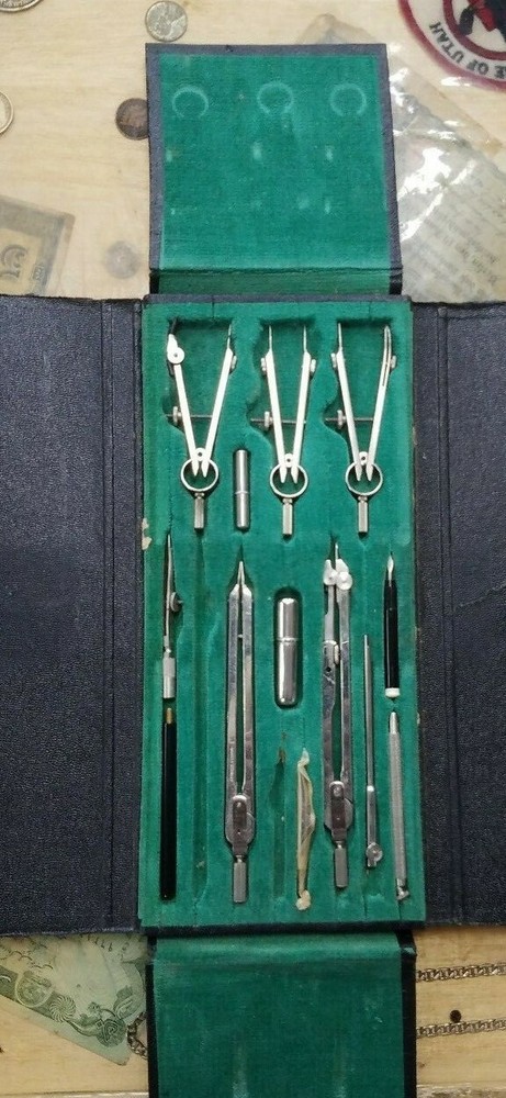 Vintage Morilla 403 Drafting Compass Kit