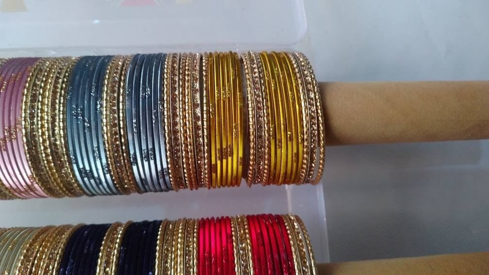 Bollywood Indian 168 Metal Non Precious Bangles Set