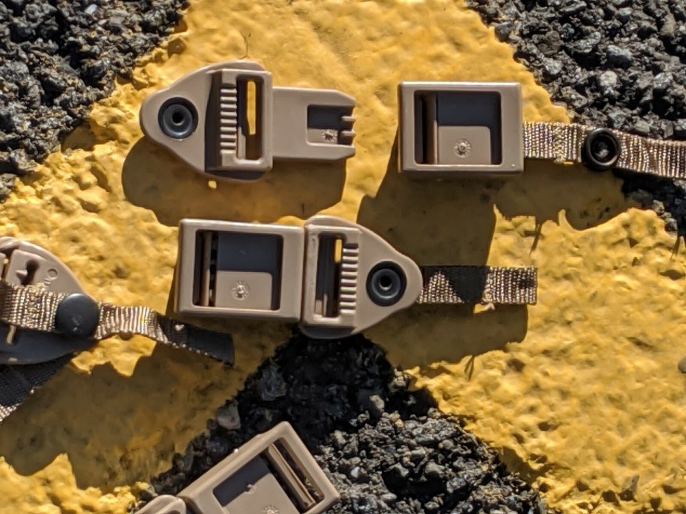 Quick Release QR Buckle Set Replacement 1" Shoulder Strap Connector ILBE Coyote