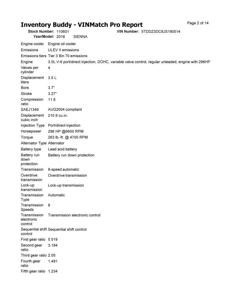 Seat Belt Front Bucket Pre-crash System Driver Fits 18-20 SIENNA 10324687