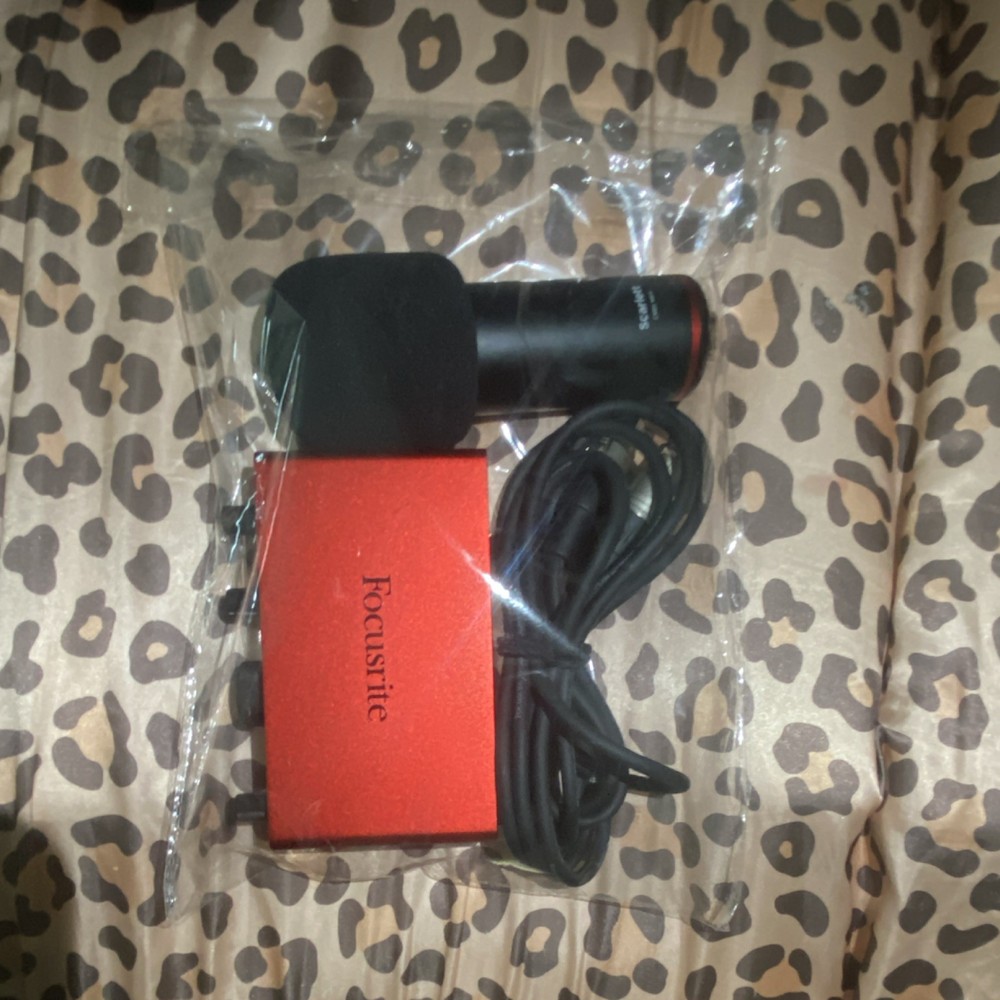 Focusrite Audio Interface Studio Package with Microphone, Headphones, and Cable