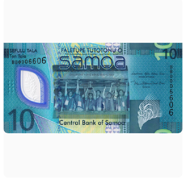 Samoa 10 Tala 2023 NEW UNC Banknote
