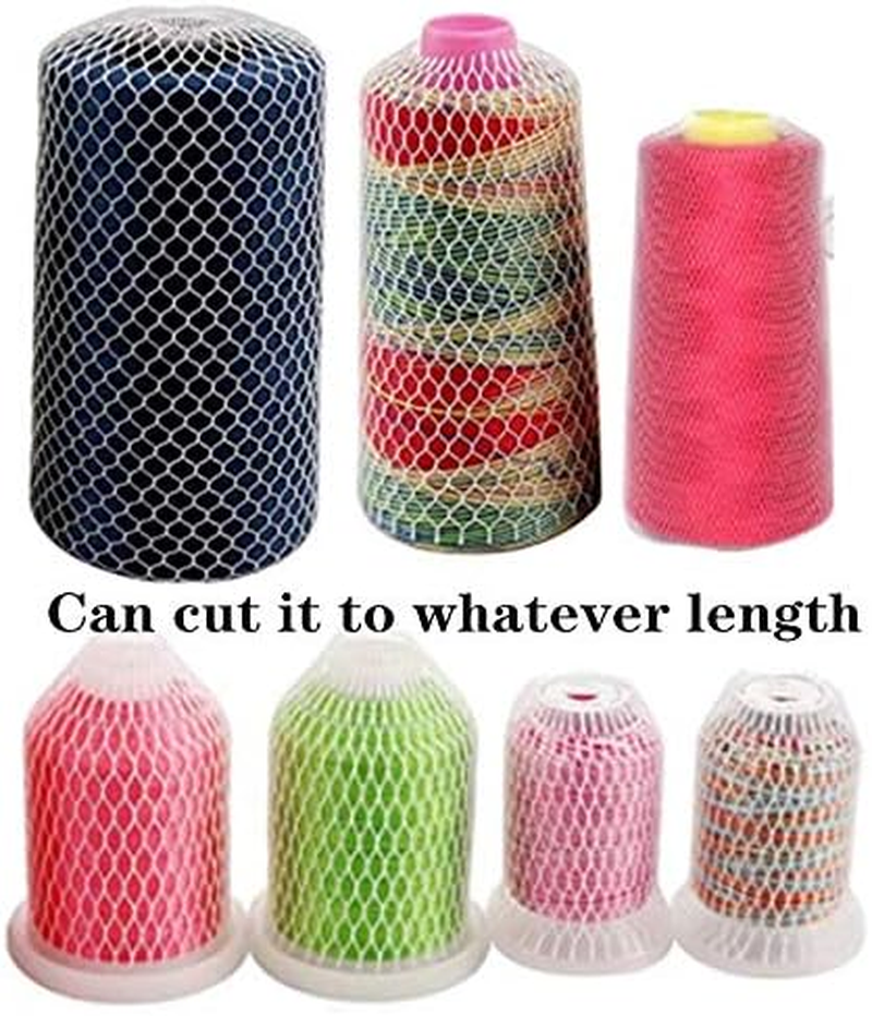 40 Yards Thread Spool Net Sewing Embroidery Thread Net Mesh Spool Saver for D...