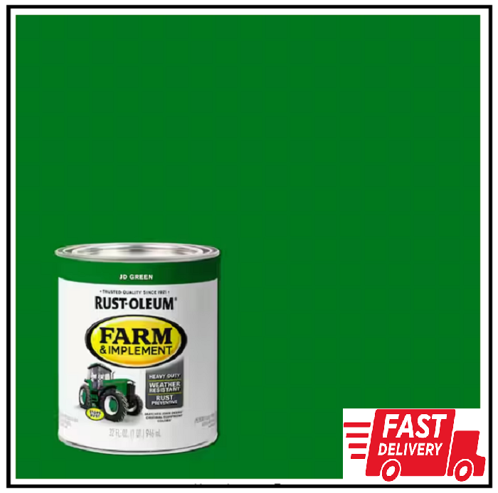 1 qt. Farm & Implement J.D. Green Gloss Enamel Paint (2-Pack)