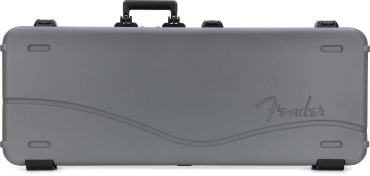 Fender Deluxe Molded Strat/Tele Case - Silver with Blue Interior