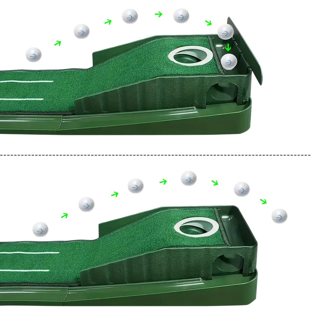 8-Foot Portable Golf Putting Mat with Alignment Guide