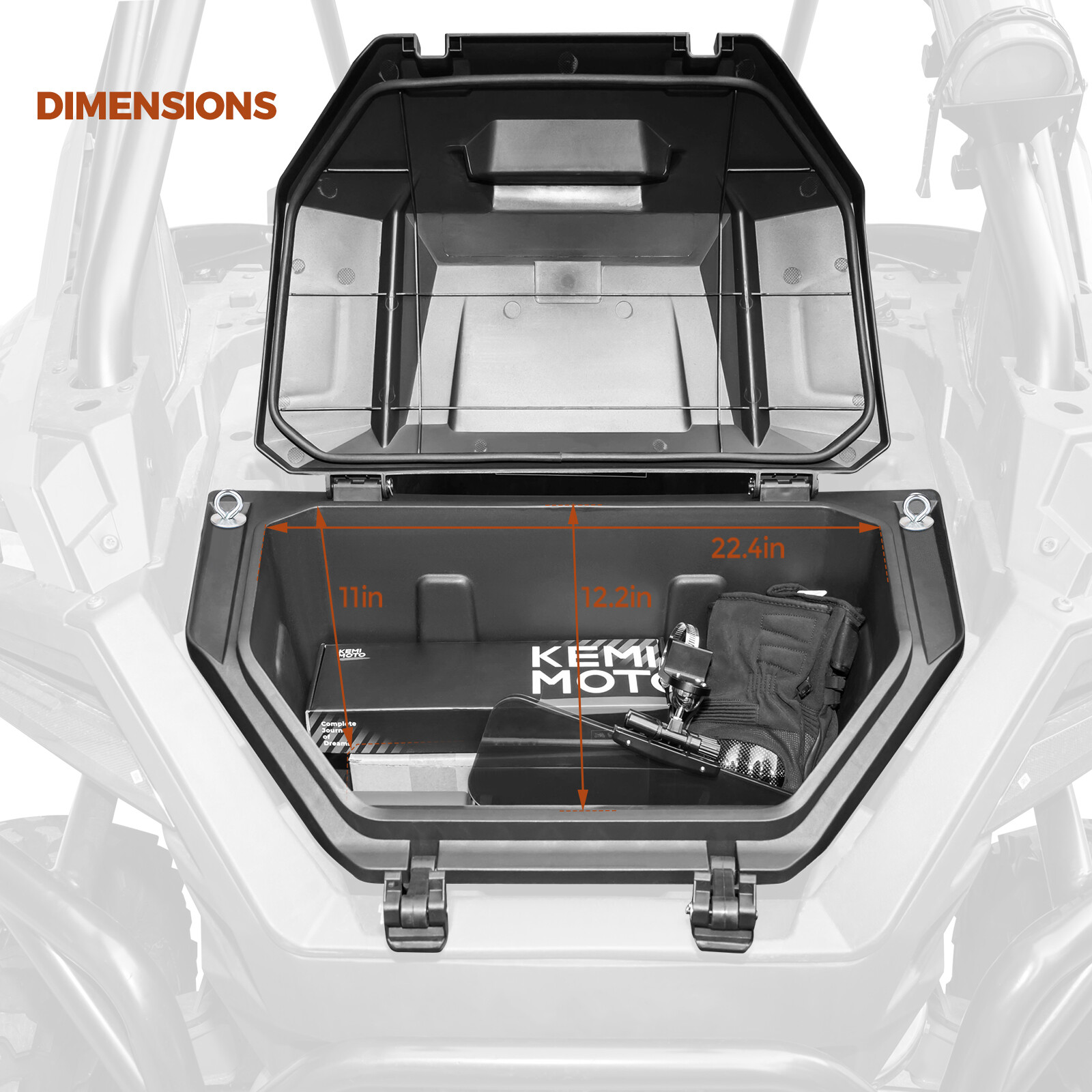 UTV 42QT Rear Cargo Storage Box for Polaris RZR PRO XP / XP 4 2020-2025 2883752