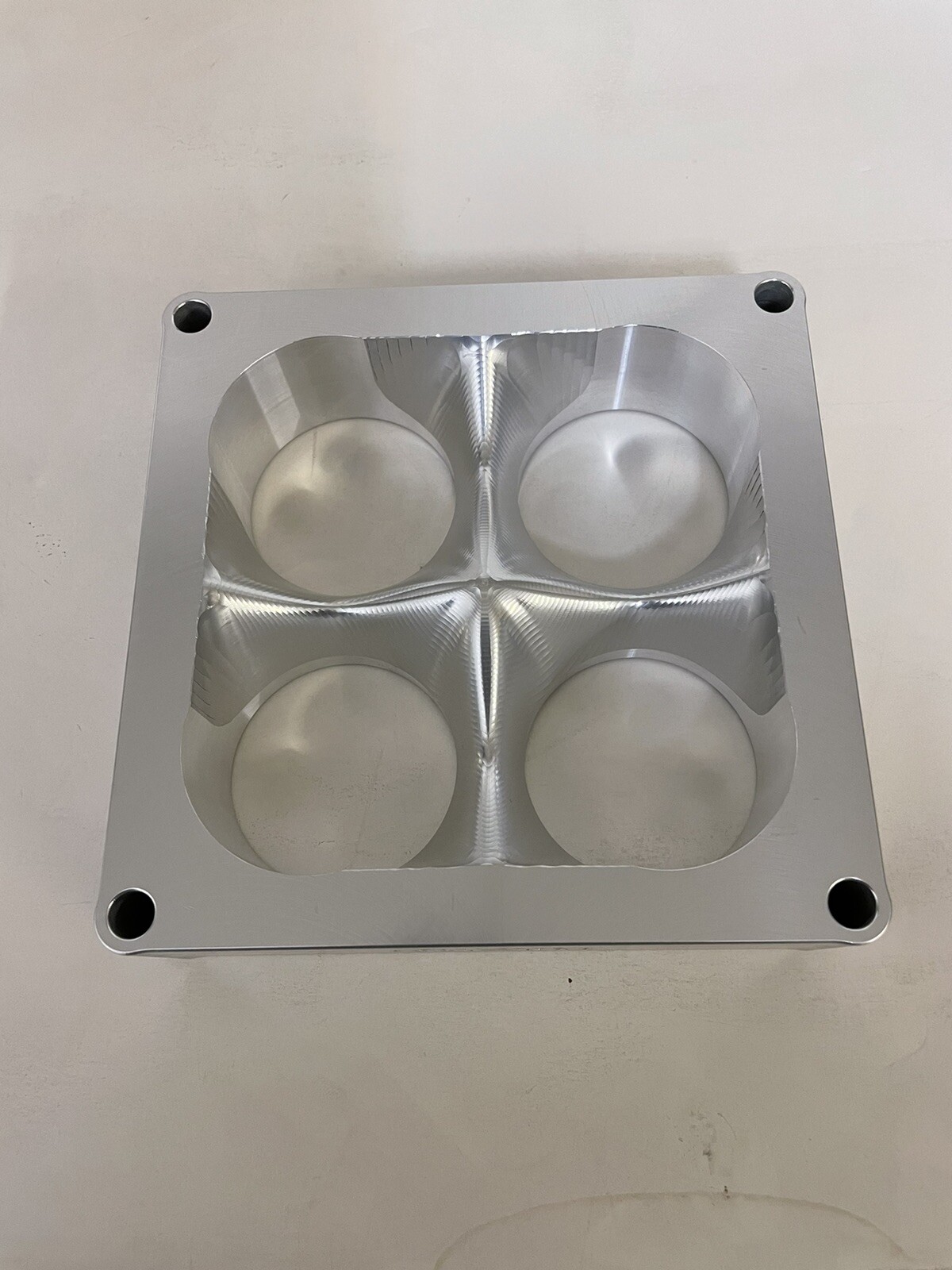 1.5 Inch Tapered Blend 4500/Dominator Carburetor Spacer Bore 2. 200 Raw Aluminum