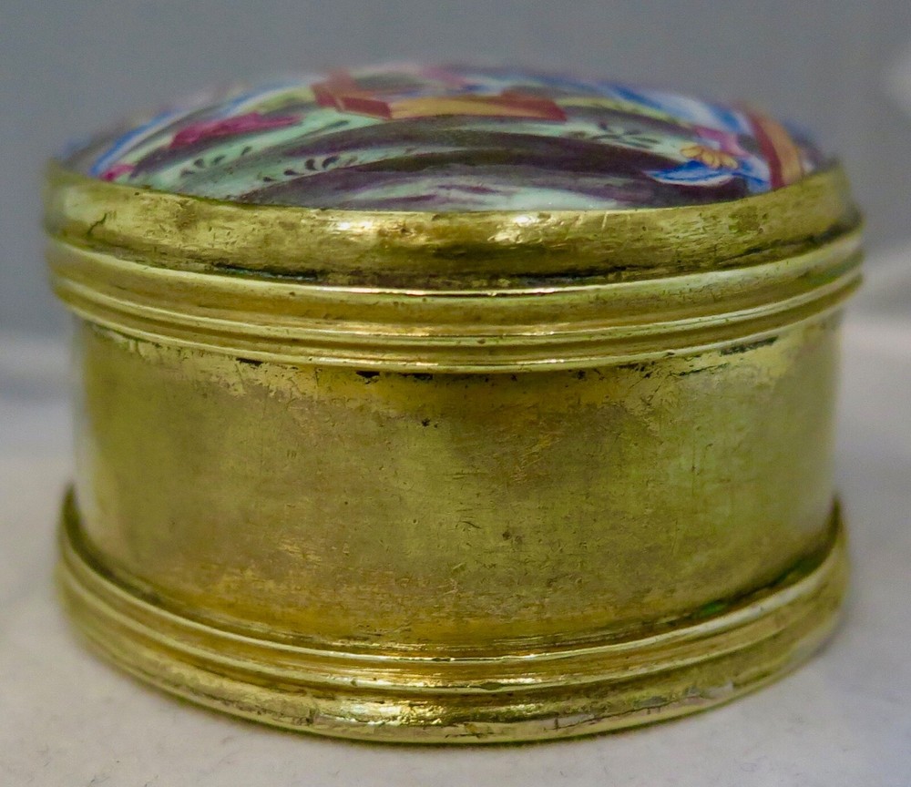 Vintage Erotic Enamel Box