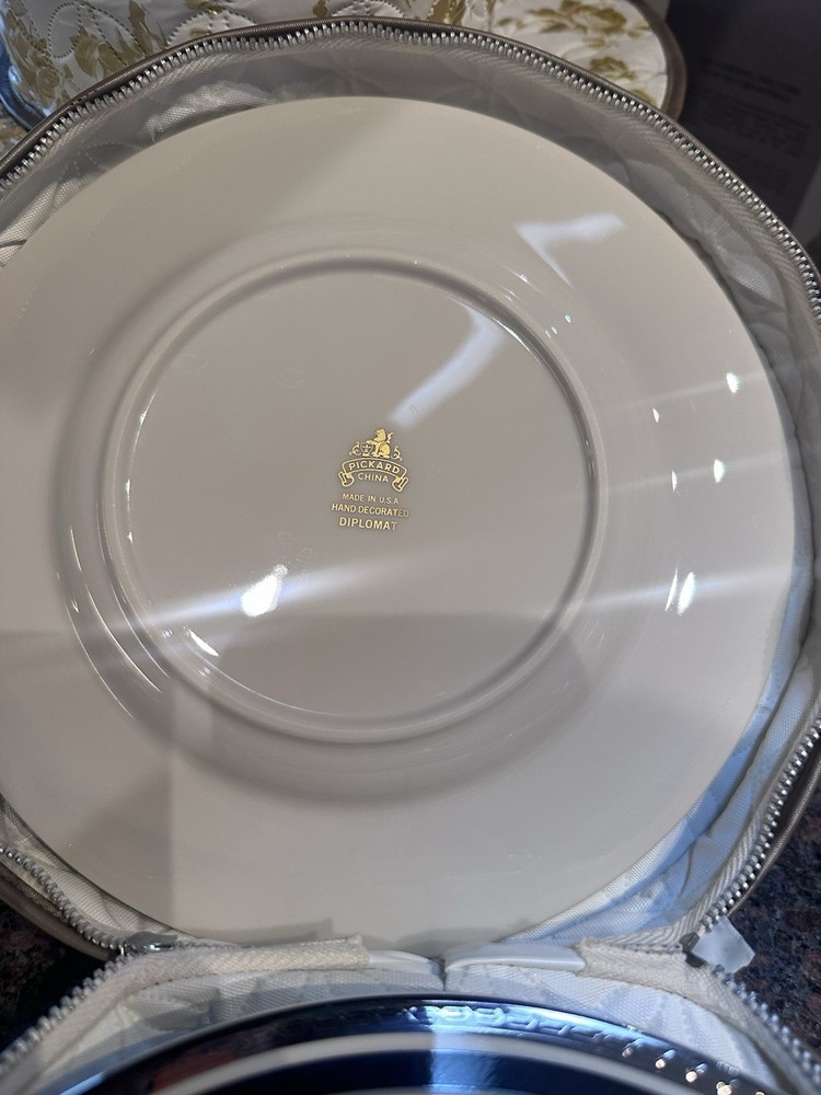 Pickard China- Pattern DIPLOMAT 12 Complete Place Setting