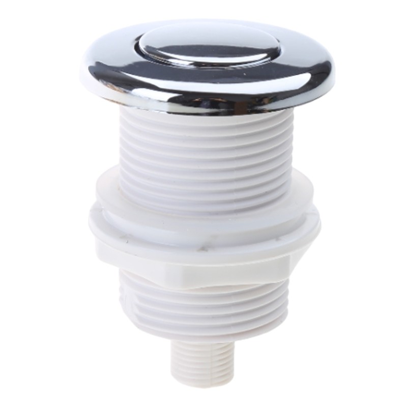 Air Switch Button For Waste Garbage Disposal Pneumatic Switch Silver