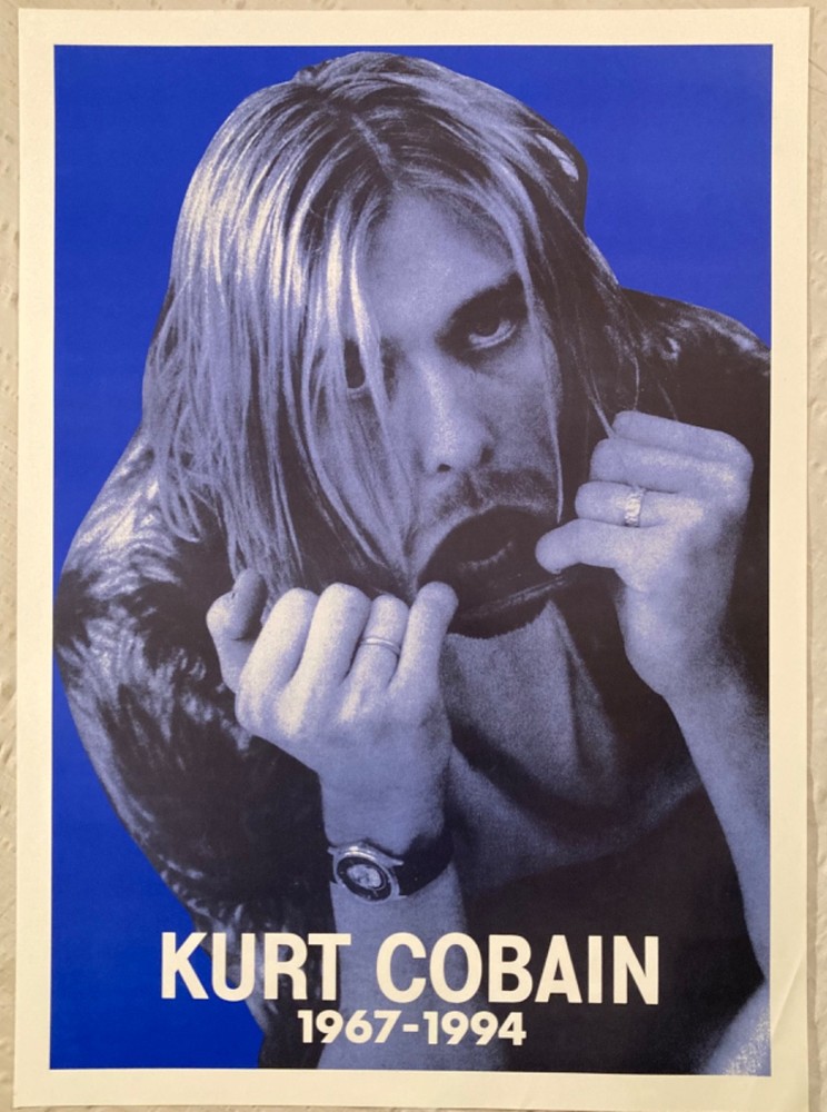 Kurt Cobain 1994 British Poster Nirvana F