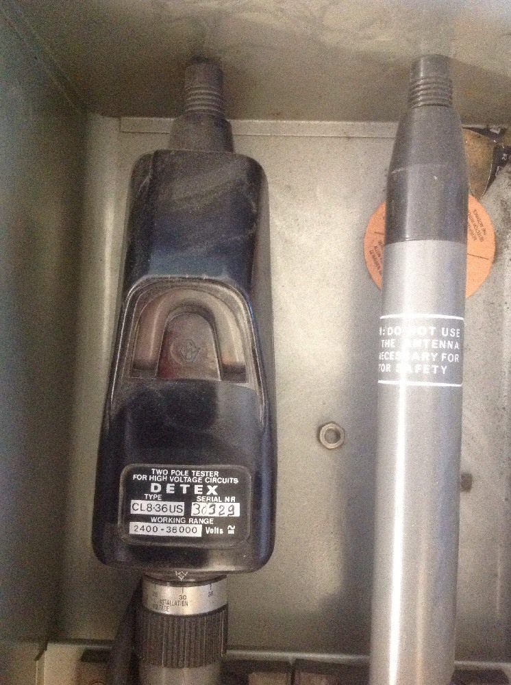 Detex Phasing Two Pole Tester CL-8/36-US, With Case