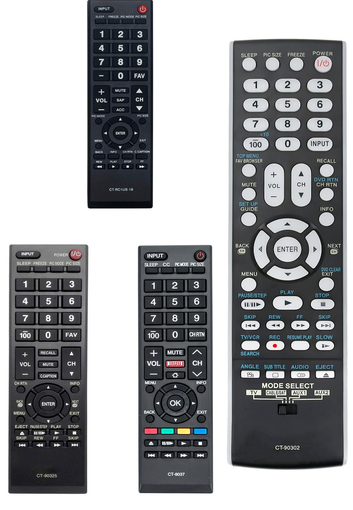New Remote Control fit for Toshiba TVs