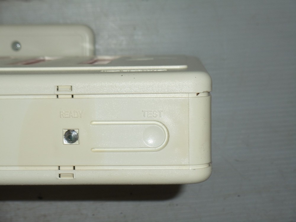 Pair Exit Signs Emergency Light Red / White LITHONIA LIGHTING Co.