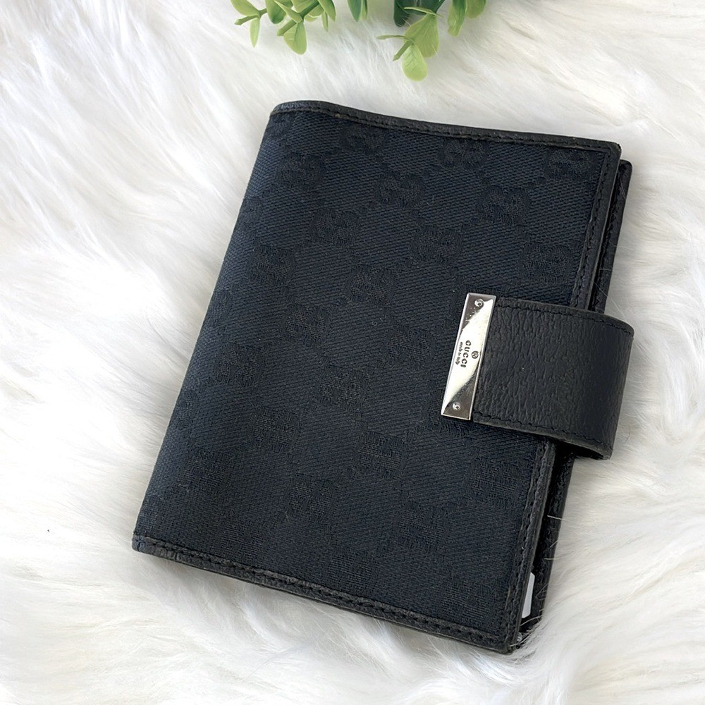 Gucci Black Monogram Agenda