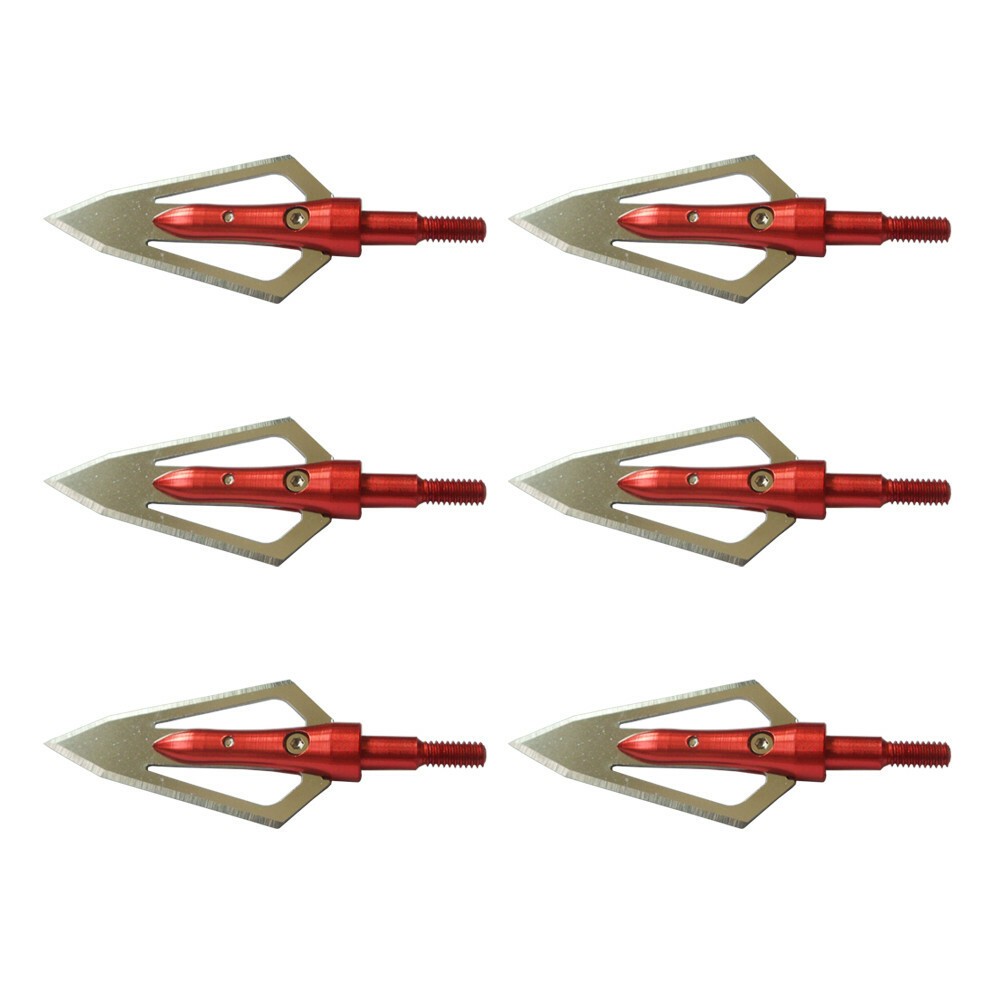 Archery 100 Grain Broadheads Arrowheads Tips for Compound Recurve bow Crossbow
