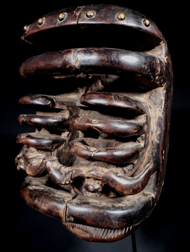 African Art - Bété Spider Mask - 29 Cms
