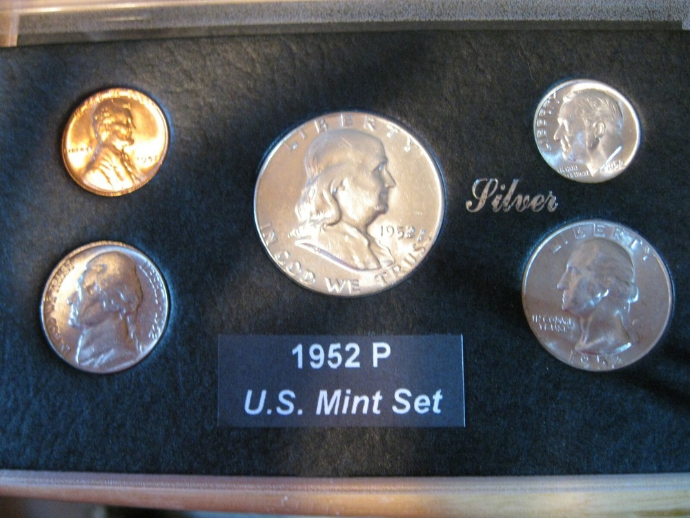 1952 P US Silver Mint Set Silver Brilliant Uncirculated!