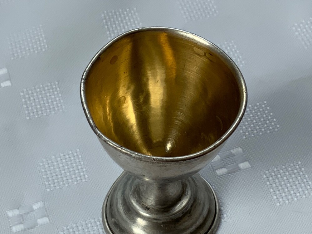Antique Russian 875 Solid Silver Gilded - Mug appx 26 Gr