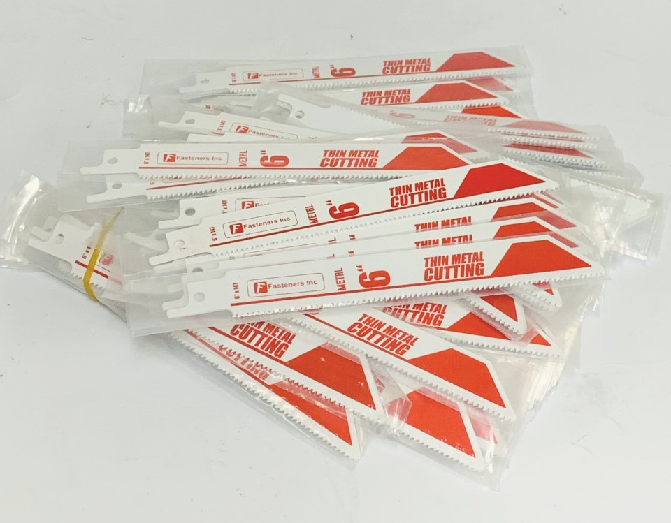 (100) 6" RECIP SAW Sawzall BLADES 14TPI BI METAL Thick or Thin Metal