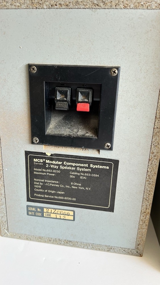 MCS 683-8230 2-Way Speaker System (pair)