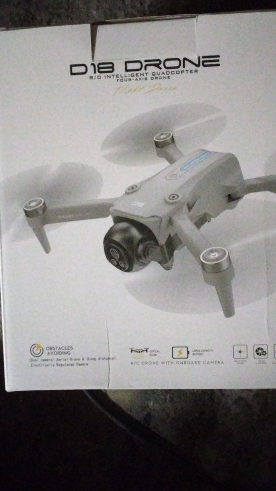 D18 Drone Dual Camera Obstacle Avoiding Headless Mode Large Capacity Battery
