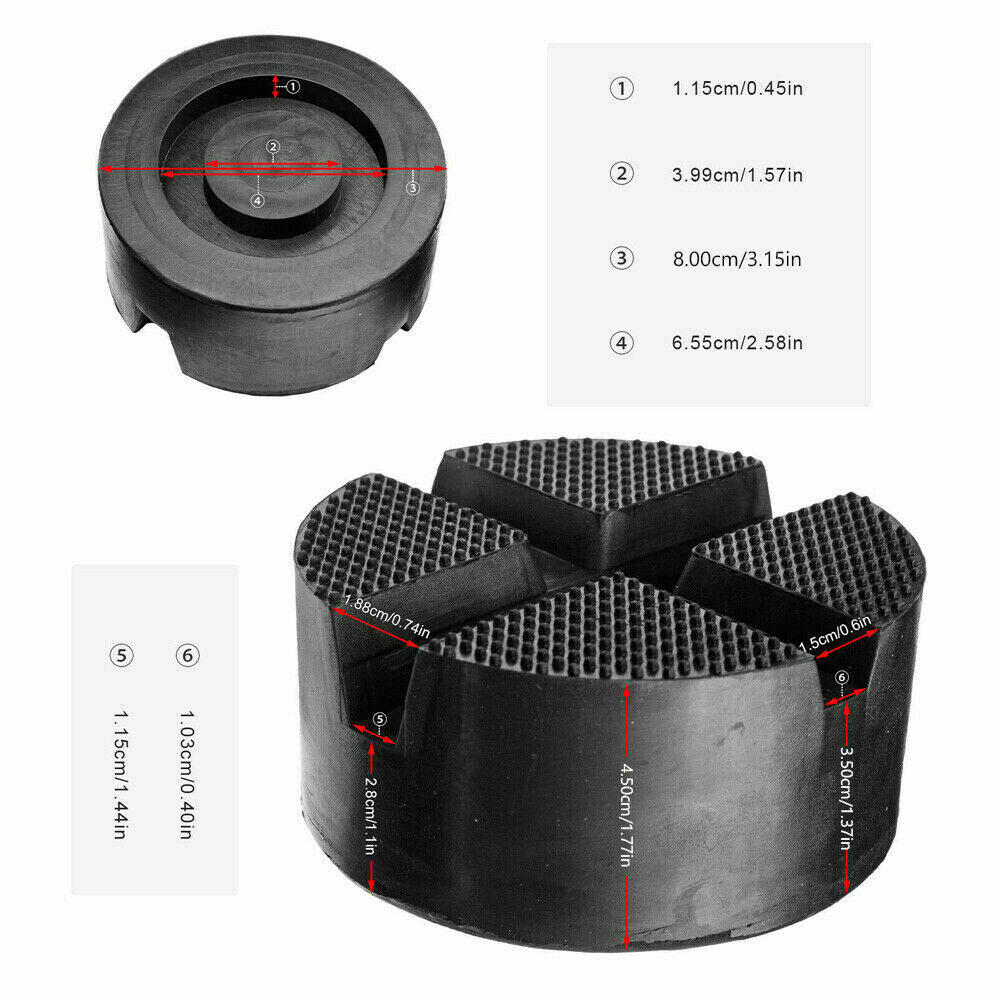 1 Pack Universal Floor Jack Pads, Adapter Pinch Weld Side Frame Rail Protector