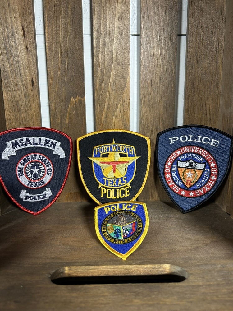 Police Patch Lot Of 4 - Texas