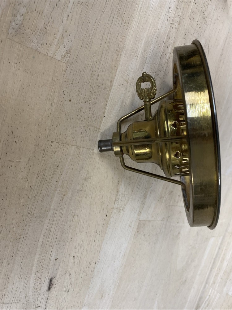 Vintage lampshade holder 6" socket part GWTW 3" HURRICANE Solid Brass