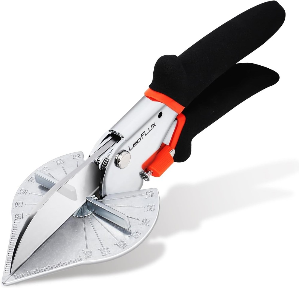 Miter Shears for Angular Cutting - Adjustable 45°-135° -Trim, Corner Joints, etc