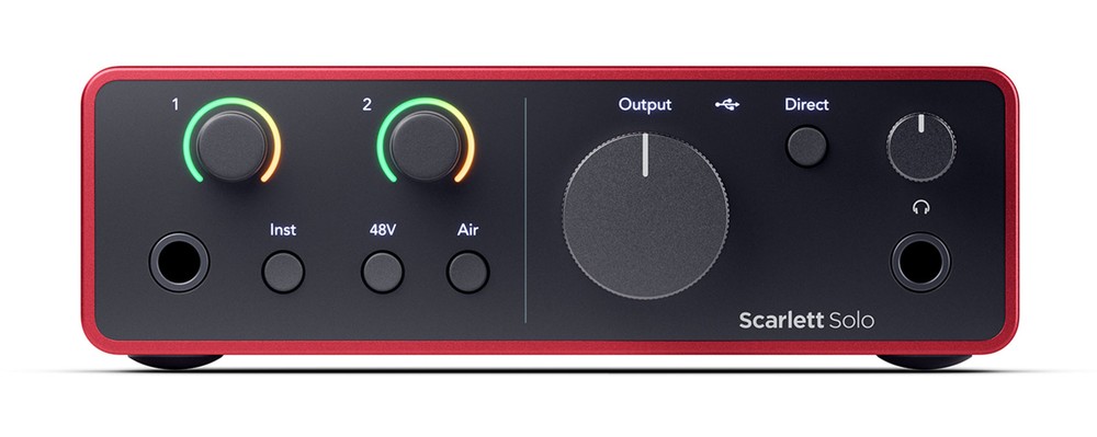 Focusrite Scarlett Solo 4th Gen Studio Recording USB Audio Interface+Software