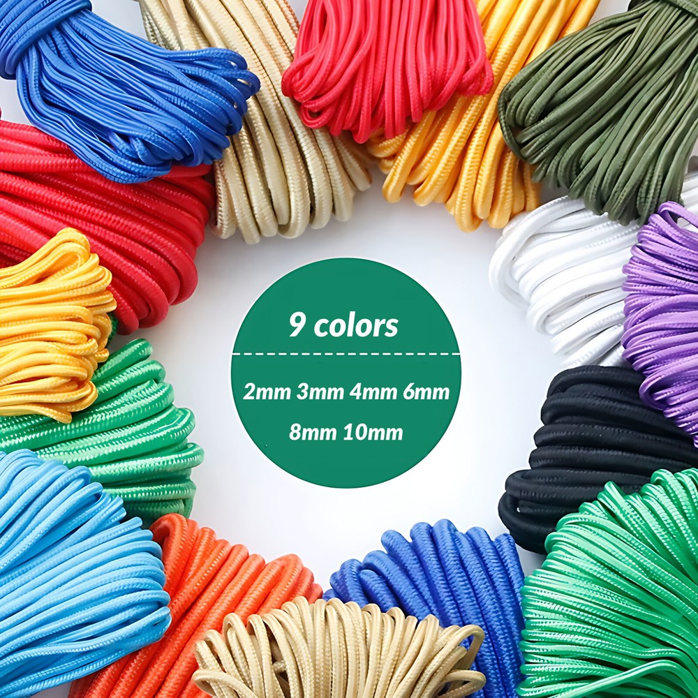 Nylon Rope Braided Polypropylene Poly Cord Strong String Boating Camping Sailing