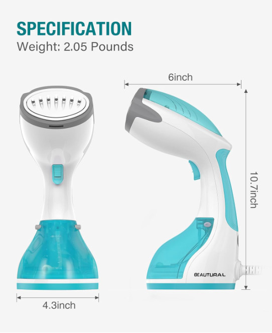 MEJOR Plancha Viajera Para Ropa Antiadherente Vapor Spray Y Seca de vapor NUEVO