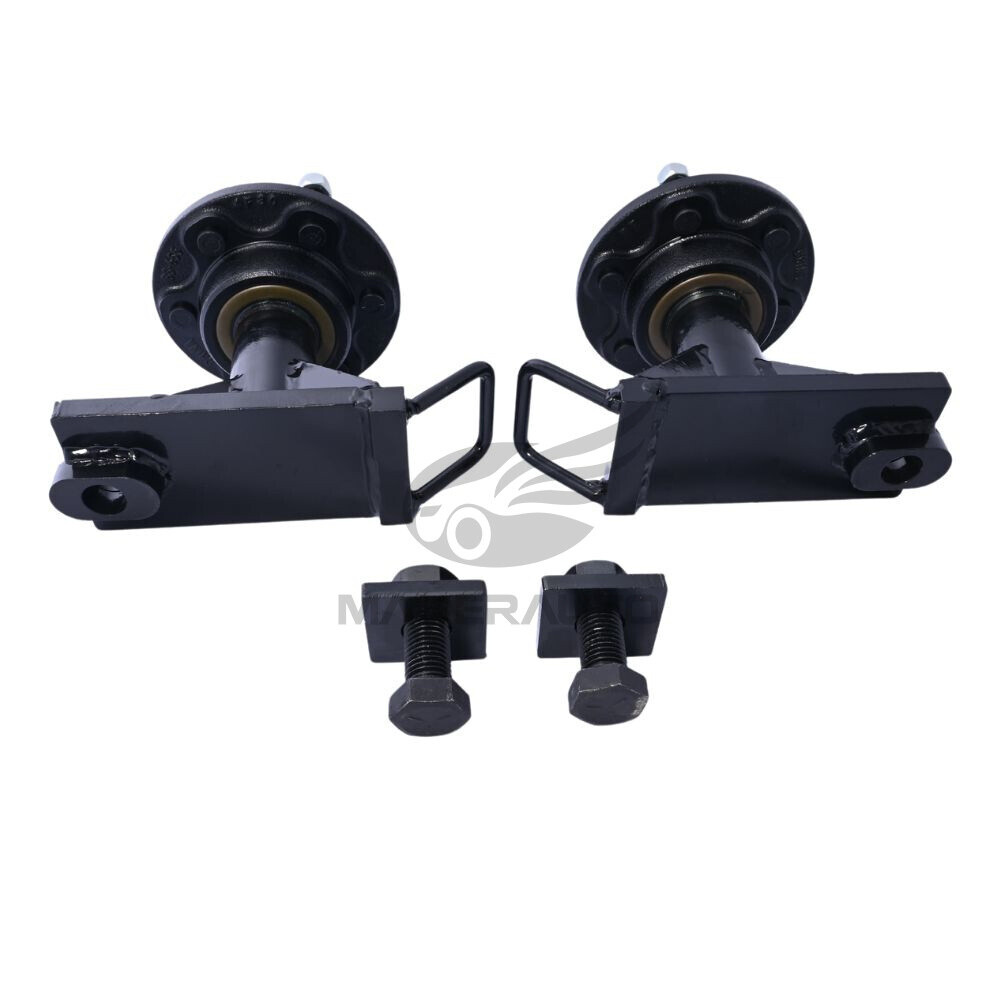 2PCS 6x 5.5 Lug Superior Shipping Container Wheels, Bolt-on Spindle Kit 8000LB